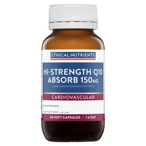 Ethical Nutrients Hi-Strength Q10 Absorb 150mg 60 Capsules