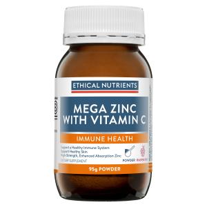 Ethical Nutrients Mega Zinc with Vitamin C Raspberry 95g