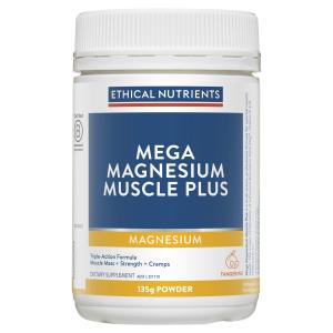 Mega Magnesium Muscle Plus Powder Tangerine 135g